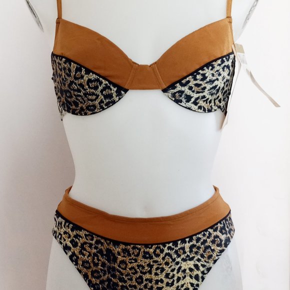 Swimwear bikini leopard 2 pieces - Picture 2 of 6